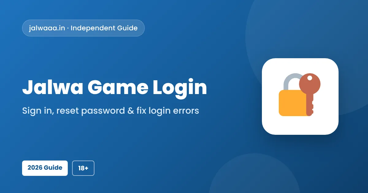 Jalwa Game Login